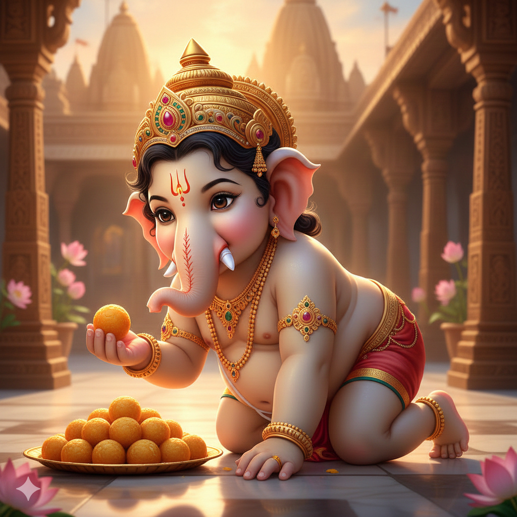 Baal Ganesha Ji Image - AstroQuest